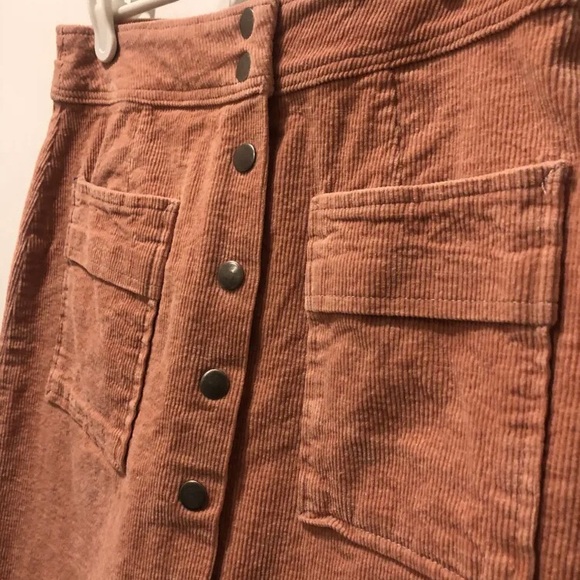 TRISTAN corduroy A-line winter skirt - Picture 3 of 5